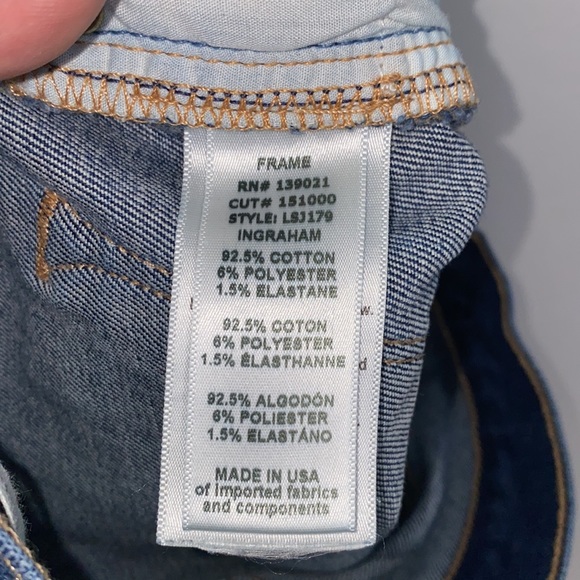 FRAME Le Skinny de Jeanne distressed stretch skinny jeans size 26 - Picture 11 of 11